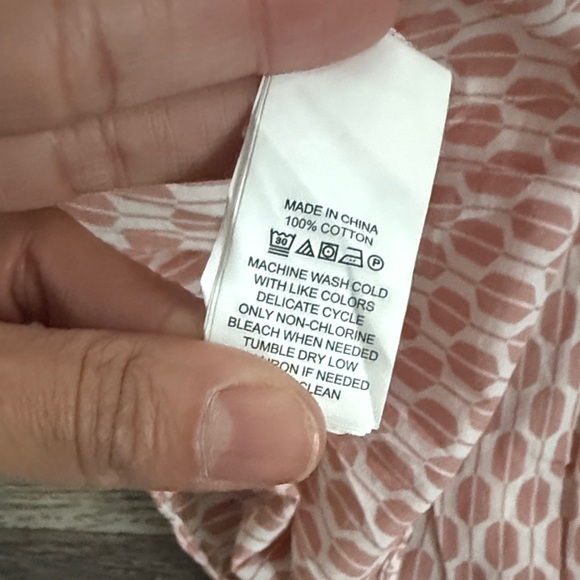 Kate Spade Pink Patterned Ruffle Blouse - Picture 8 of 8